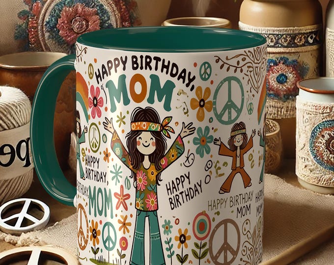 Happy Birthday Mom Mug – Coffee Cup Gift for Mom