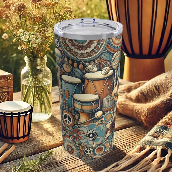 Percussion Tumbler – Stainless Steel Travel Mug for Drummers