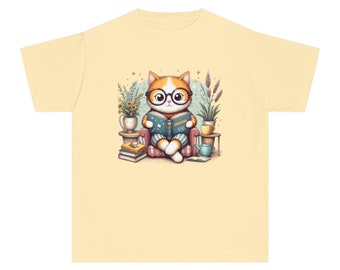 Little Learner's Library Cat Tee for Girls