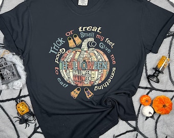 Pumpkin Halloween T-Shirt, Funny Trick or Treat Tee, Unisex Fall Top