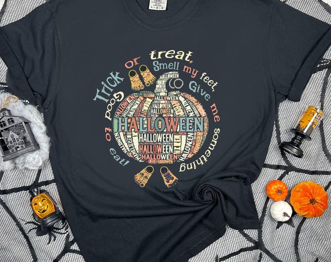 Pumpkin Halloween T-Shirt, Funny Trick or Treat Tee, Unisex Fall Top