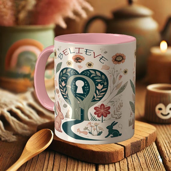 Forest Animal Mug – Kids Fantasy Ceramic Cup