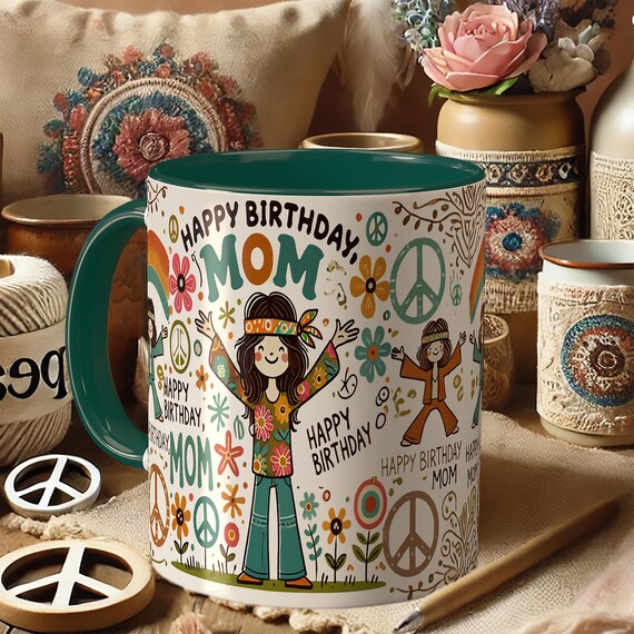 Happy Birthday Mom Mug – Coffee Cup Gift for Mom