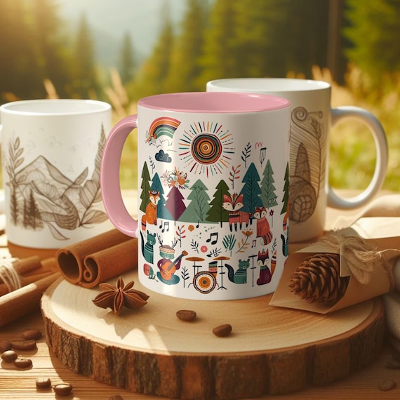 Woodland Animal Mug – Forest Friends Cup for Kids