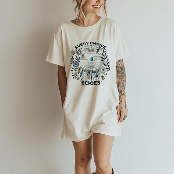 Ripple Effect T-Shirt – Mindful Graphic Tee with Inspirational Quote