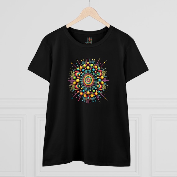 Mandala Graphic T-Shirt – Colorful Abstract Art Tee