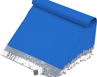 Yens 500#M7 White Poly Mailer Envelopes Self Sealing Bags 14.5x19-Blue
