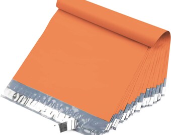 Yens 1000#M5 White Poly Mailer Envelopes Self Sealing Bags 12X15.5-Orange