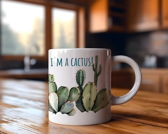Hug Me, I&#39;m A Cactus! Mug | Desert Mug, Gift For Friends In the Desert Mug, Pokey Gift Mug, Cactus Gift Mug, Hug Me Mug, Birthday Gift