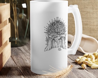 Tears of the People I Beat Frosted Mug, Warzone Mug, Call of Duty Mug, Beer Mug, Warzone Beer Mug, Gaming Beer Mug, Frosted Gaming Beer Mug