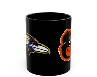 Baltimore Ravens Baltimore Orioles sportmok, sportmok, Ravens mok, Orioles mok, voetbalmok, honkbalmok, voor hem, cadeaumok, verjaardag