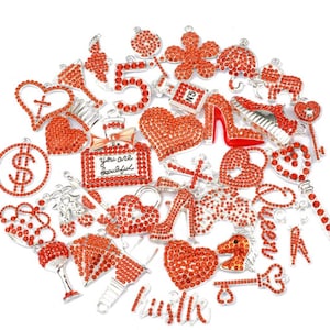 You pick 20pcs Mixed Charms Alloy and Rhinestones