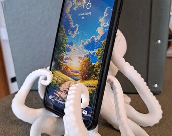 Octopus Sculpture Phone Tablet Holder Ornament