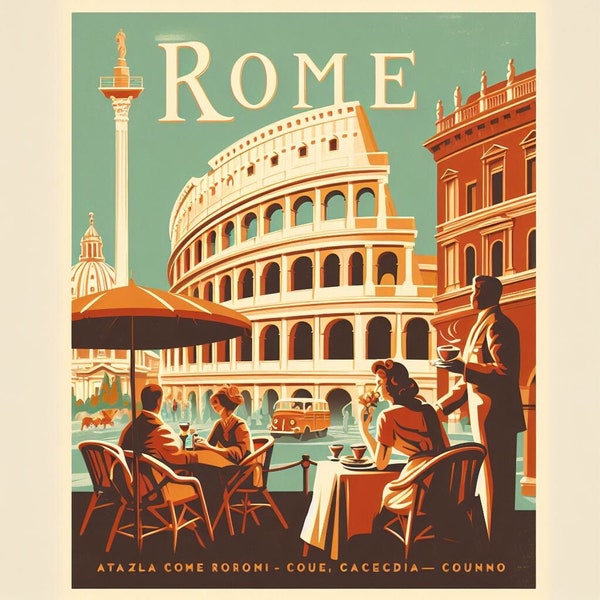 Vintage Rome Postcard