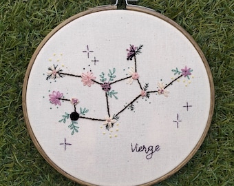 Virgo Constellation Embroidery