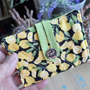 Tea Wallet, Tea holder,  Tea Bag Case for Purse, Quilted Tea Wallet, Tea Travel Bag, Tea Lover, Tea Drinker Gift, teabag case