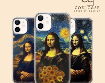 Davinci Portrait Phone Case Post Impressionism Cover for iPhone 15 14 13 12 11 Pro 11 Xr Xs X Se  8 Samsung S23 S22 A73 A53  Pixel 8A Pro 7A