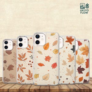 Maple Leaf Phone Case Nature Art Cover for iPhone 17/16/15/14/13/12/11/8/7/6 Samsung A26/A55/A56/S25/S24/S23/S22/S21 Google Pixel 10/9/8/7
