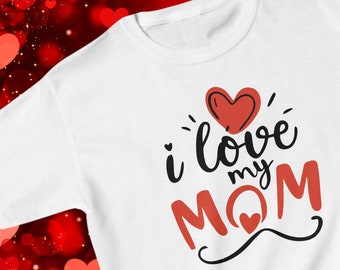 I Love My Mom Kids Heavy Cotton™ Tee: Perfect for Mother's Day and Every Day!