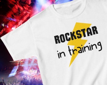 Rockstar in Training Kids Heavy Cotton™ Tee: Let the Music Begin!