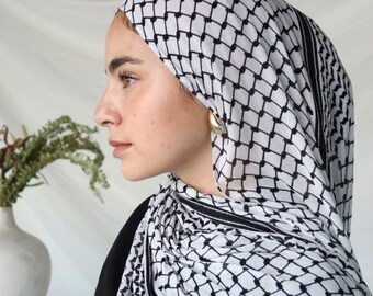 Authentieke Palestijnse Keffiyeh - Steun Palestina - 100% handgemaakt katoen