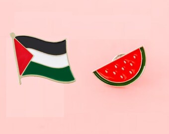 BUNDLE: Bandiera vintage della Palestina e stemma dell'anguria - Accessori per uomo e donna - FilistinShop™