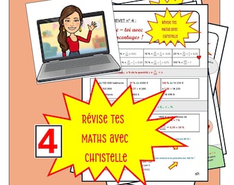 FICHE 4 - POURCENTAGES . Contenus mathématiques essentiels à la REUSSITE de ton brevet. Bon travail !