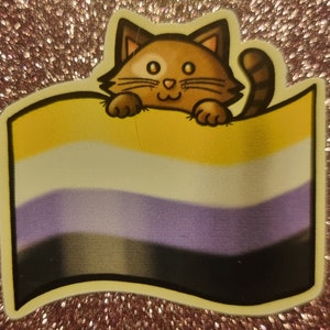 Sticker Non-binaire Pride Vlag