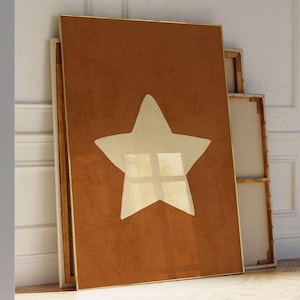 Star Print, Trendy Wandkunst für den Herbst, Preppy, Herbstgalerie Wand, gemütliches Wohnung Dekor