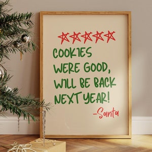 Funny Christmas Wall Art, Santa Claus Poster, Christmas Home Decor, Christmas Digital Prints
