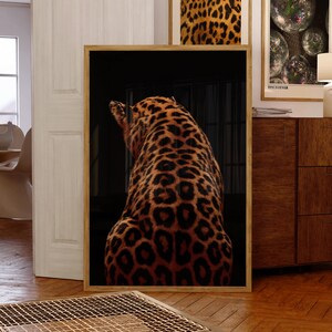 Imprimé léopard, art mural rétro vintage (téléchargement numérique)