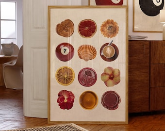 Retro Collage Coffee Print, Downloadable Prints, Vintage Kitchen Wall Art