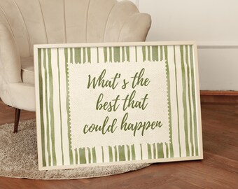 Sage Green Motivational Print, Therapy Office Decor (Digital Download)