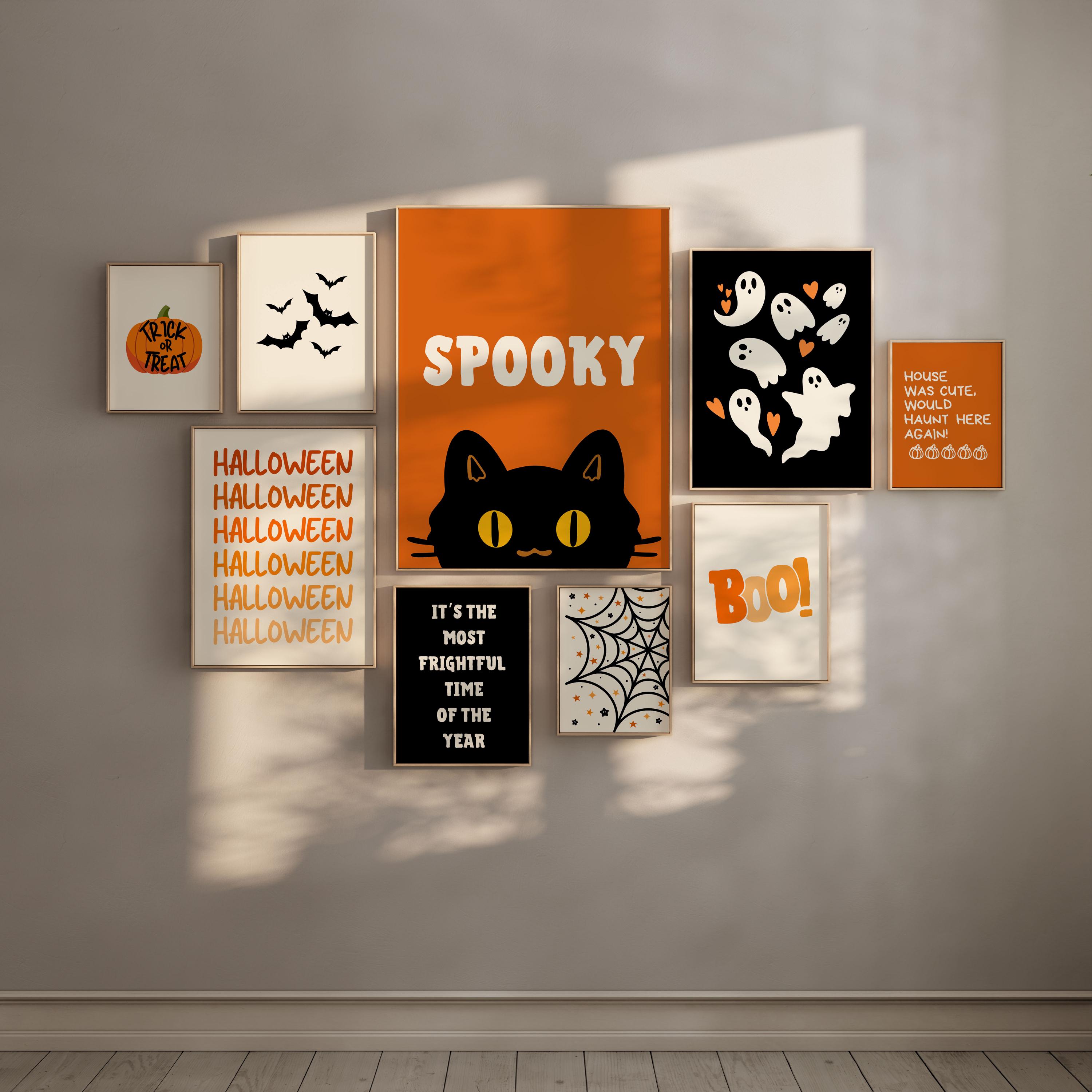 Halloween Gallery Wall Art Set, Spooky Home Decor (digital Download) - Etsy