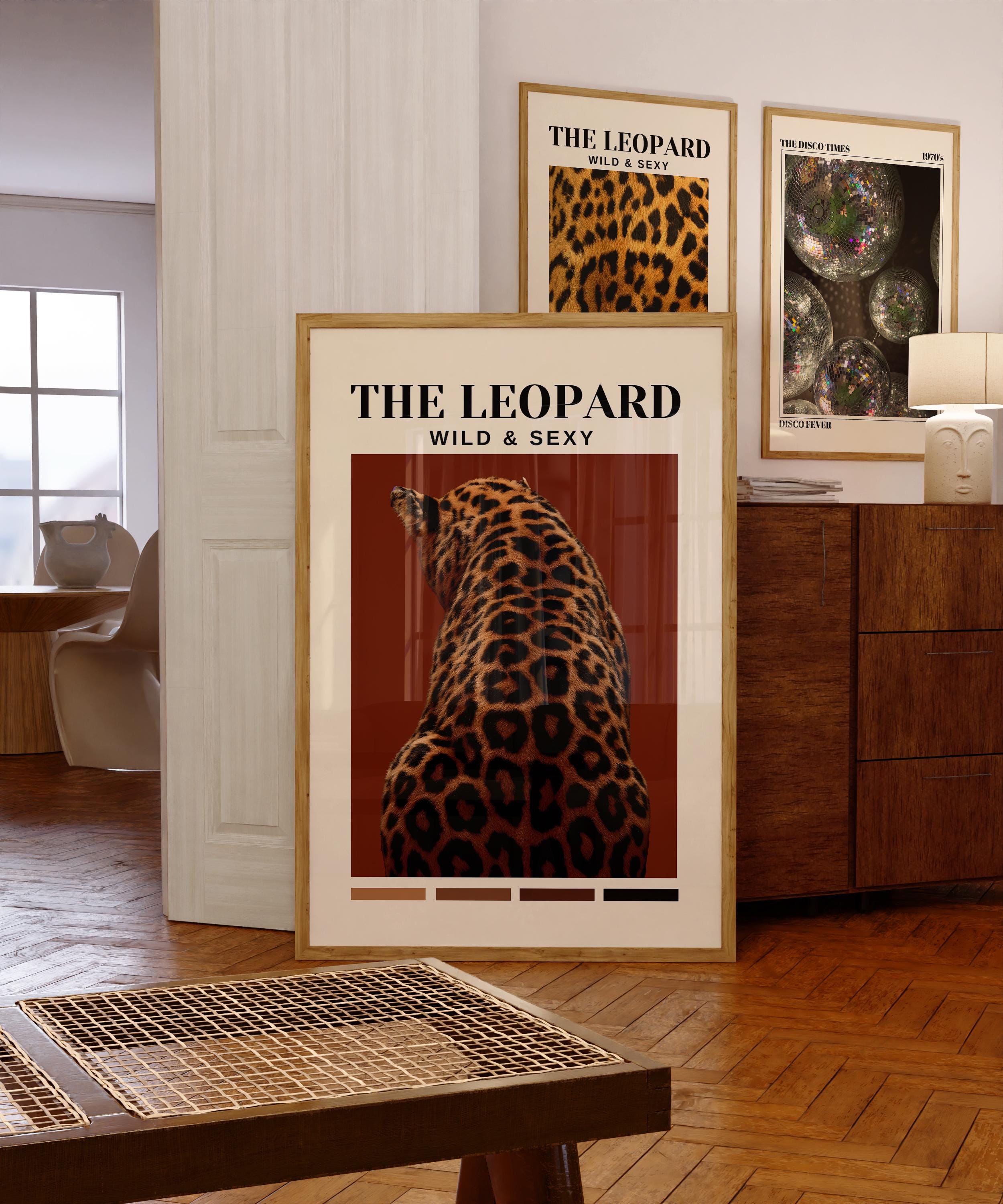 Moody Wall Art, Leopard Wildlife Poster - Etsy