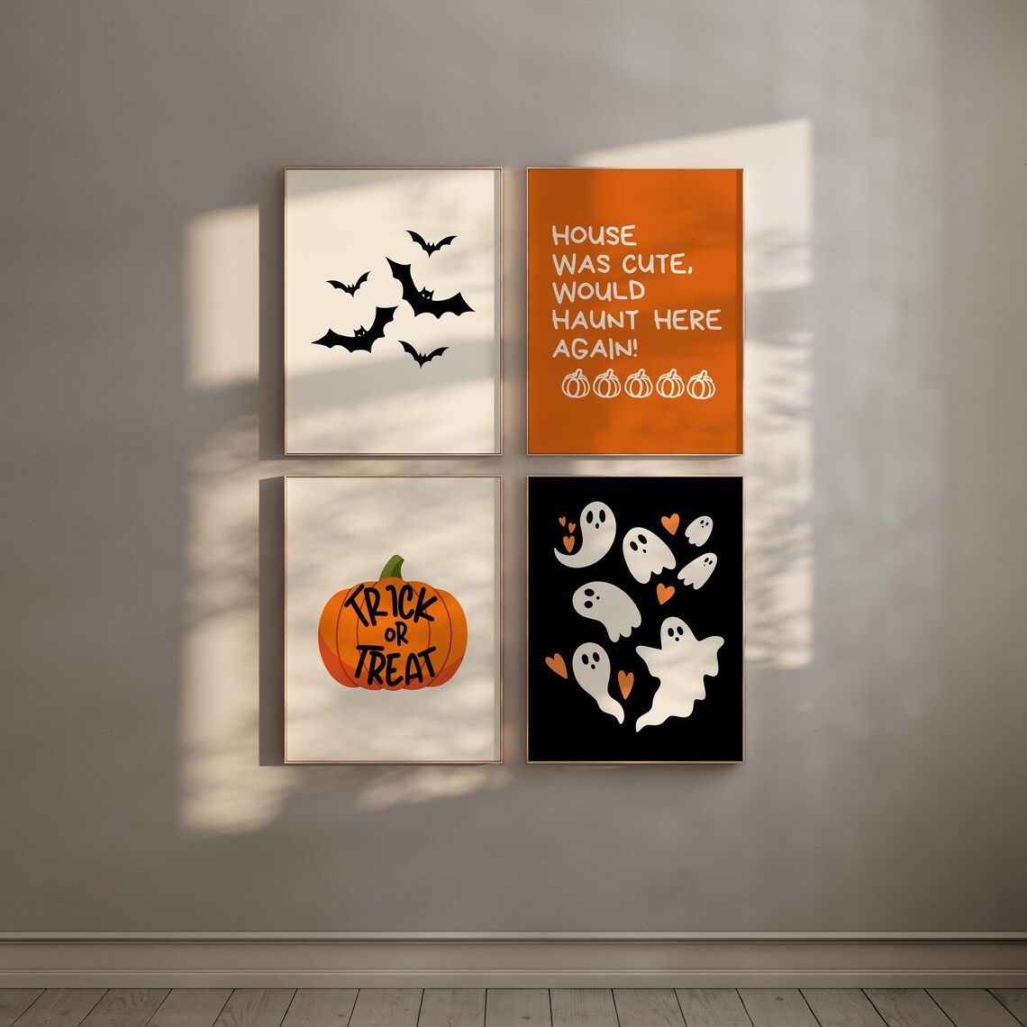 Halloween Gallery Wall Art Set, Spooky Home Decor (digital Download) - Etsy