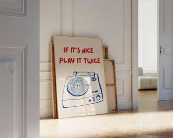 音楽ポスター、ターンテーブルに関する名言プリント、寮のインテリア