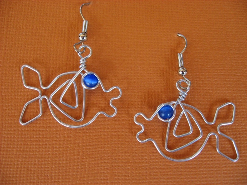 FISH EARRINGS WIRE Etsy
