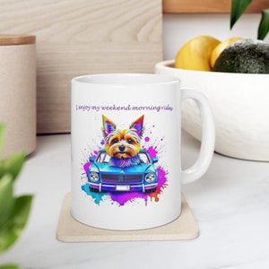 Yorkshire Terrier, Yorkshire Terrier Miniatur, Teetasse Yorkie, Teetasse Welpe, süßer Hund, Yorkie Kaffeetasse