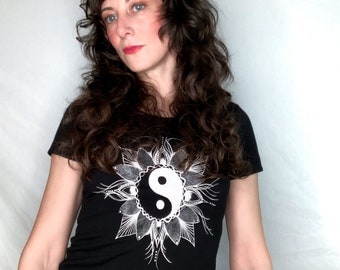 Women's Yin Yang Mandala Tee