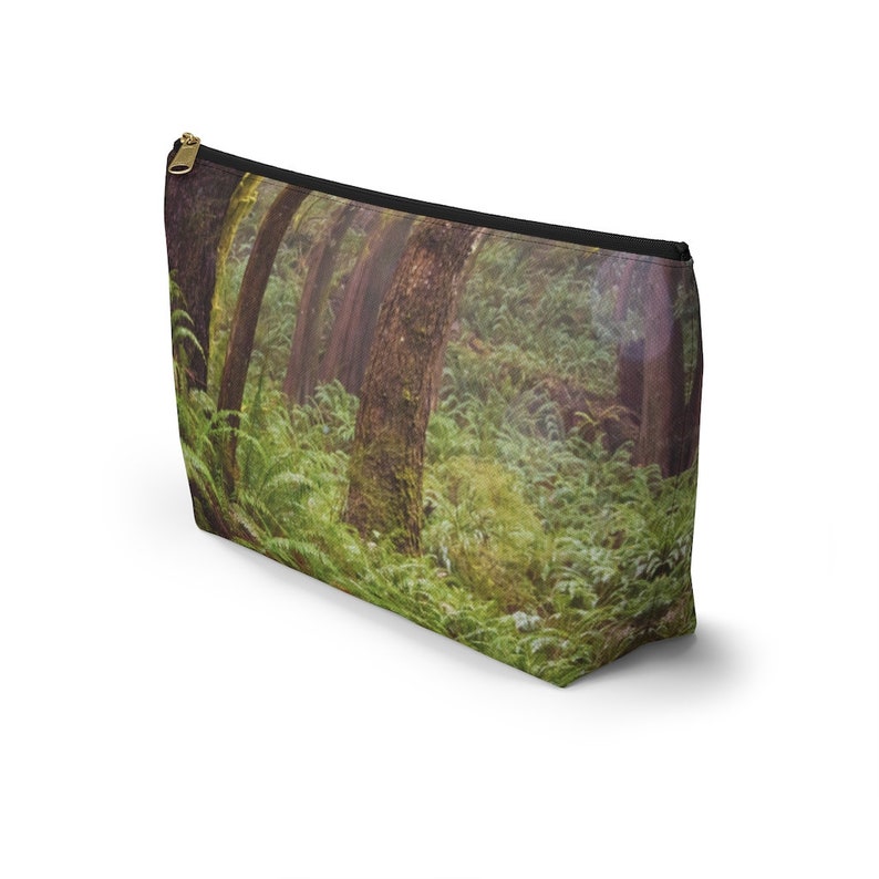 Forest, Pacific Northwest, Old Growth Trees, Zipper Pouch, Accessory Pouchw T-bottom image 8