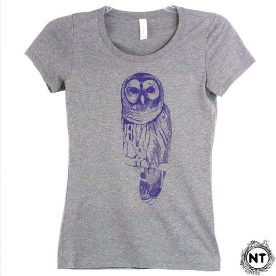 Women's Owl Tee Shirt Etsy