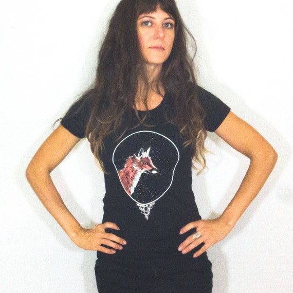 Women's Fox Tee Shirt | Etsy
