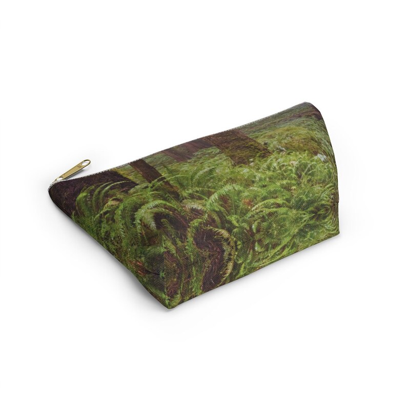 Forest, Pacific Northwest, Old Growth Trees, Zipper Pouch, Accessory Pouchw T-bottom image 4