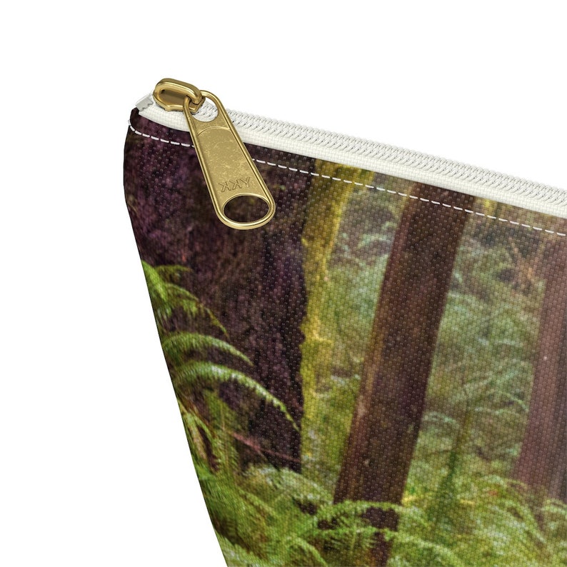 Forest, Pacific Northwest, Old Growth Trees, Zipper Pouch, Accessory Pouchw T-bottom image 5