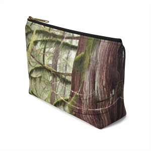 Old Growth Trees, Pacific Northwest Photo Design on Accessory Pouch w T-bottom image 9