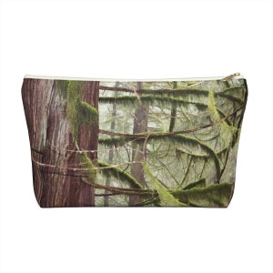 Old Growth Trees, Pacific Northwest Photo Design on Accessory Pouch w T-bottom image 1