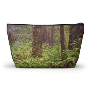 Forest, Pacific Northwest, Old Growth Trees, Zipper Pouch, Accessory Pouchw T-bottom image 7