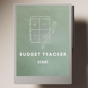 Budget planner for reMarkable Paper Pro | Digital budget tracker | Expense tracker | Bill tracker | Financial planner | Money Tracker cover