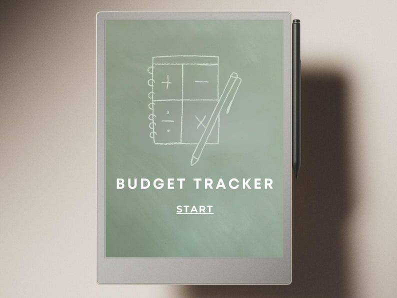 Budget planner for reMarkable Paper Pro | Digital budget tracker | Expense tracker | Bill tracker | Financial planner | Money Tracker cover